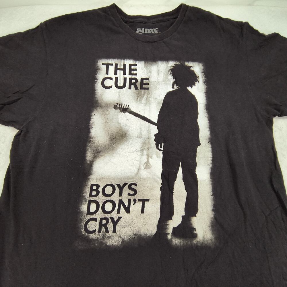The Cure Band Crew Neck Short Sleeve Graphic T Shirt Mens Size Large L Black